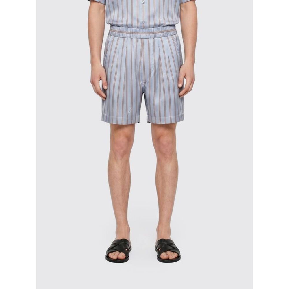 Tom Ford Men Striped Silk Shorts Tom Ford